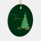 Frohe Weihnachts-Keramik Ornament (Rechts)