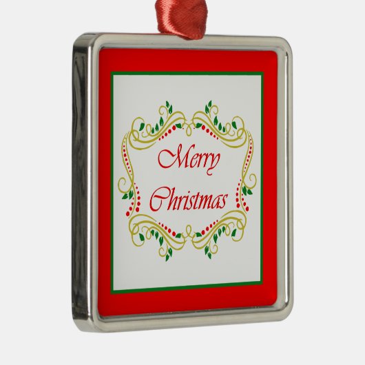 Frohe Weihnachts-Keramik Ornament (Rechts)