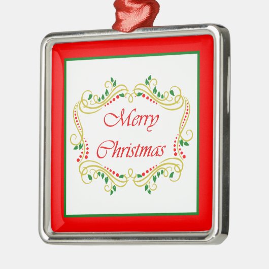 Frohe Weihnachts-Keramik Ornament (Links)