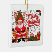 Frohe Weihnachts-Keramik Ornament (Rechts)