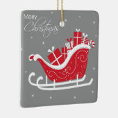 Frohe Weihnachts-Keramik Ornament (Rechts)