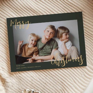 Frohe Weihnachts-Kinder-Foto Feiertagskarte