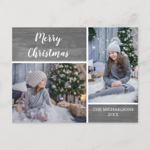 Frohe Weihnachts-Kinder-Foto Feiertagspostkarte
