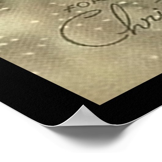 Frohe Weihnachts-Kirchenplakat Poster (Ecke)