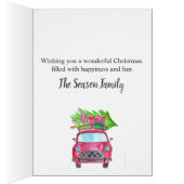 Frohe Weihnachts-Klassik Car Watercolor (Innen (Rechts))