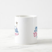 Frohe Weihnachts-Klassik der Männer Kaffeetasse (Mittel)