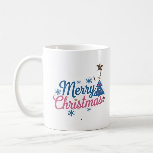 Frohe Weihnachts-Klassik der Männer Kaffeetasse (Links)