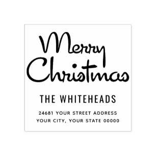Frohe Weihnachts-Klassik Gummistempel