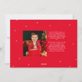 Frohe Weihnachts-Klassik-Script-Foto Feiertagskarte (Rückseite)