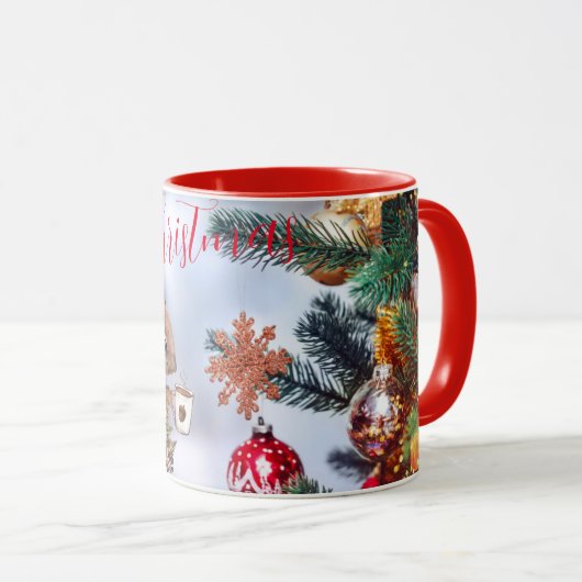 Frohe Weihnachts-Klassik-Tasse Tasse (VorderseiteRechts)