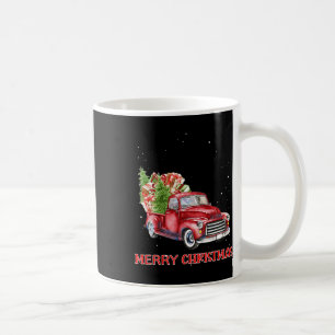 Frohe Weihnachts Klik Red Truck Tree Familie Weihn Kaffeetasse
