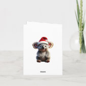 Frohe Weihnachts-Koala in Gumtree Card Karte (Rückseite)