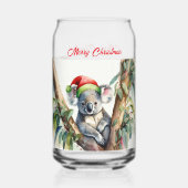 Frohe Weihnachts-Koala in Gumtree Dosenglas (Rückseite)