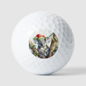 Frohe Weihnachts-Koala in Gumtree Golfball (Vorderseite)