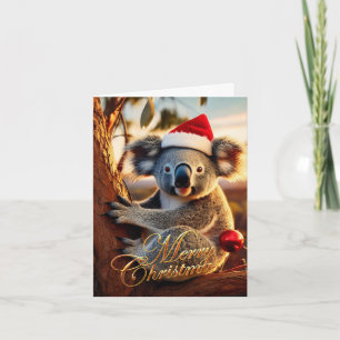 Frohe Weihnachts-Koala in Gumtree Karte