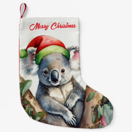 Frohe Weihnachts-Koala in Gumtree Kleiner Weihnachtsstrumpf