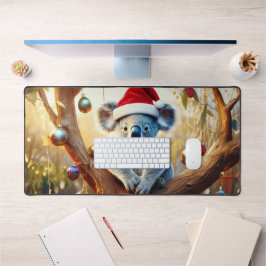 Frohe Weihnachts-Koala in Gumtree Schreibtischunterlage