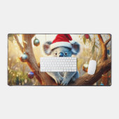 Frohe Weihnachts-Koala in Gumtree Schreibtischunterlage (Tastatur & Maus)