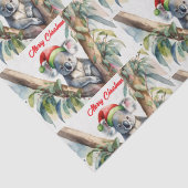 Frohe Weihnachts-Koala in Gumtree Seidenpapier (Detail)