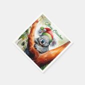 Frohe Weihnachts-Koala in Gumtree Serviette (Ecke)
