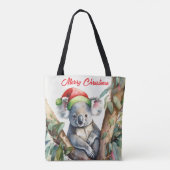 Frohe Weihnachts-Koala in Gumtree Tasche (Rückseite)