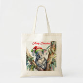 Frohe Weihnachts-Koala in Gumtree Tragetasche (Vorne)