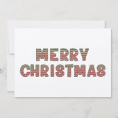 Frohe Weihnachts Kraft Foto Weihnachtskarte Feiertagskarte (Vorderseite)