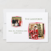 Frohe Weihnachts Kraft Foto Weihnachtskarte Feiertagskarte (Rückseite)