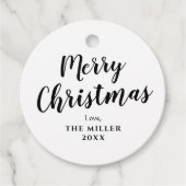 Frohe Weihnachts-Kraft-Geschenk Geschenkanhänger (Vorderseite)