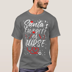 Frohe Weihnachts-Krankenschwester Crew RN ED Santa T-Shirt