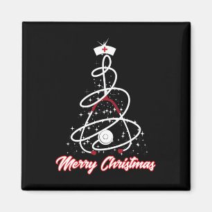 Frohe Weihnachts-Krankenschwester Shirt Yuletide P Magnet