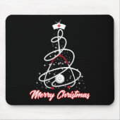Frohe Weihnachts-Krankenschwester Shirt Yuletide P Mousepad (Vorne)