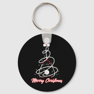 Frohe Weihnachts-Krankenschwester Shirt Yuletide P Schlüsselanhänger