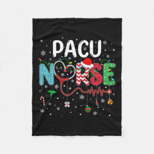 Frohe Weihnachts-Krankenschwester Spaß Pacu Nurse Fleecedecke