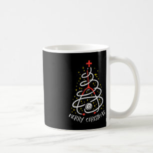 Frohe Weihnachts-Krankenschwester Xmas Scrub Top W Kaffeetasse