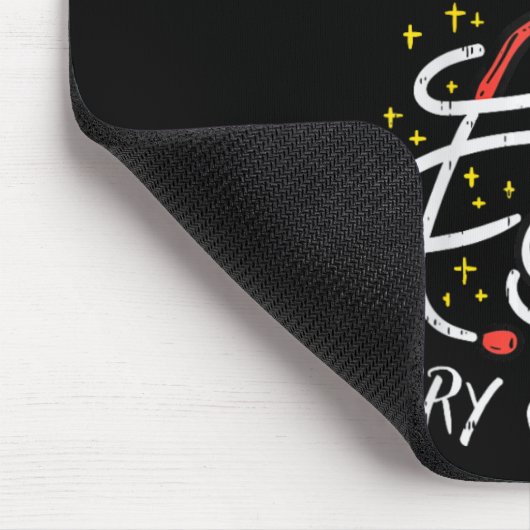 Frohe Weihnachts-Krankenschwester Xmas Scrub Top W Mousepad (Ecke)