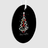 Frohe Weihnachts-Krankenschwester Yuletide Practit Ornament (Vorderseite)