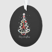 Frohe Weihnachts-Krankenschwester Yuletide Practit Ornament (Vorderseite)