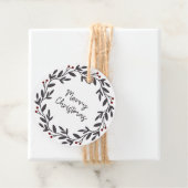 Frohe Weihnachts-Kranz-Geschenktasten Geschenkanhänger (Beispiel)