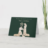 Frohe Weihnachts-Krippe Grußkarte Karte (Vorderseite)