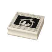 Frohe Weihnachts-Krippe Gummistempel (Stempel)