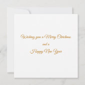 Frohe Weihnachts-Krippe Karte (Rückseite)