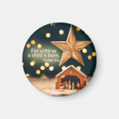 Frohe Weihnachts-Krippe unter Star Magnet (Vorne)