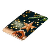 Frohe Weihnachts-Krippe unter Star Magnet (Linke Seite)