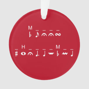 Frohe Weihnachts-Kryptogramm Ornament