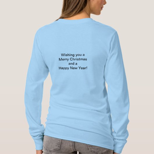 Frohe Weihnachts-Kryptogramm T-Shirt (Rückseite)