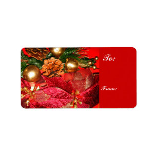 Frohe Weihnachts_Label Adressaufkleber