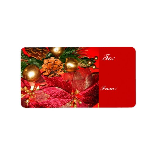 Frohe Weihnachts_Label Adressaufkleber (Vorne)