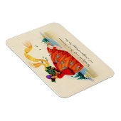 Frohe Weihnachts Lady Flexible Magnet (Rechte Seite)