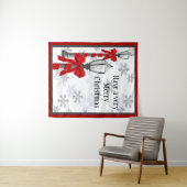 Frohe Weihnachts-Lampe Post Tapestry Wandteppich (Beispiel (Horizontal))
